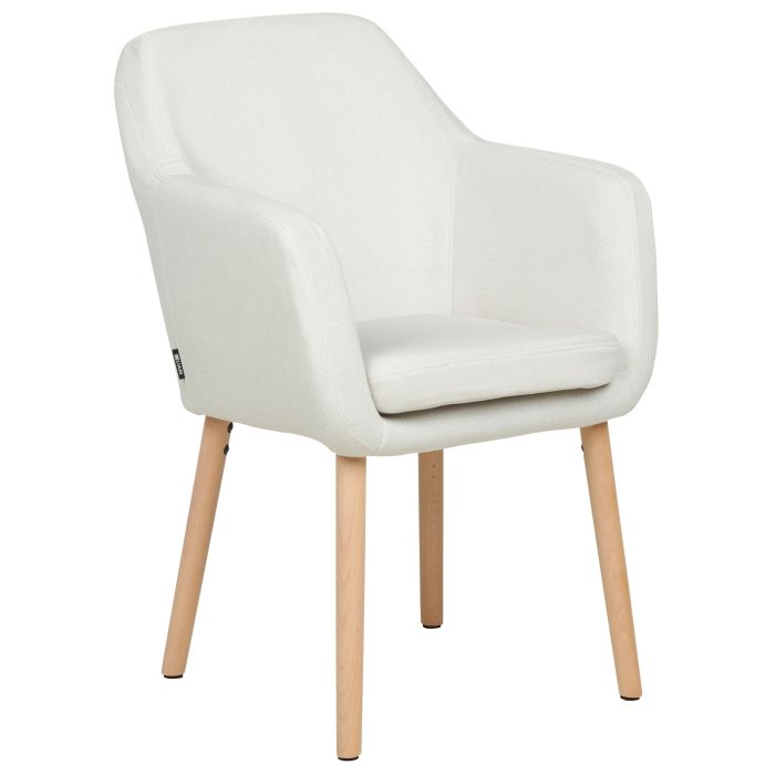 Velvet Dining Chair White YORKVILLE II