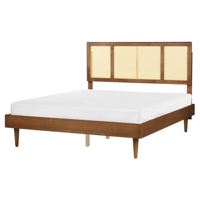 Wooden EU King Size Bed Light AURAY