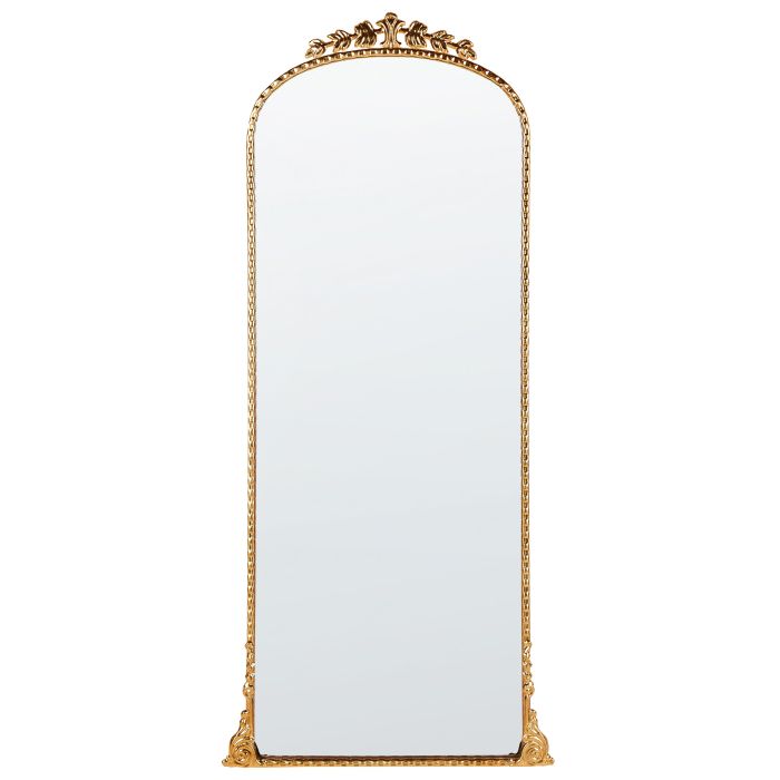 Metal Wall Mirror 51x114cm Gold
