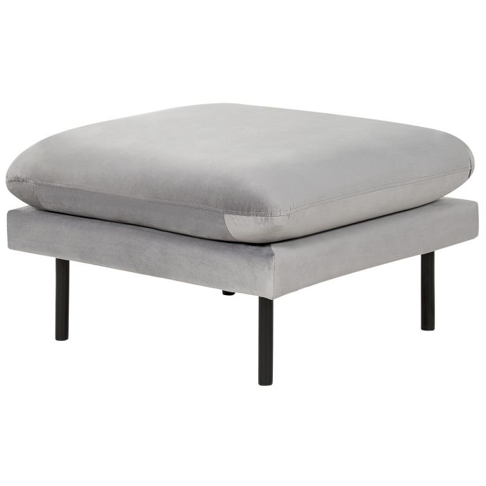 Velvet Ottoman Grey VINTERBRO