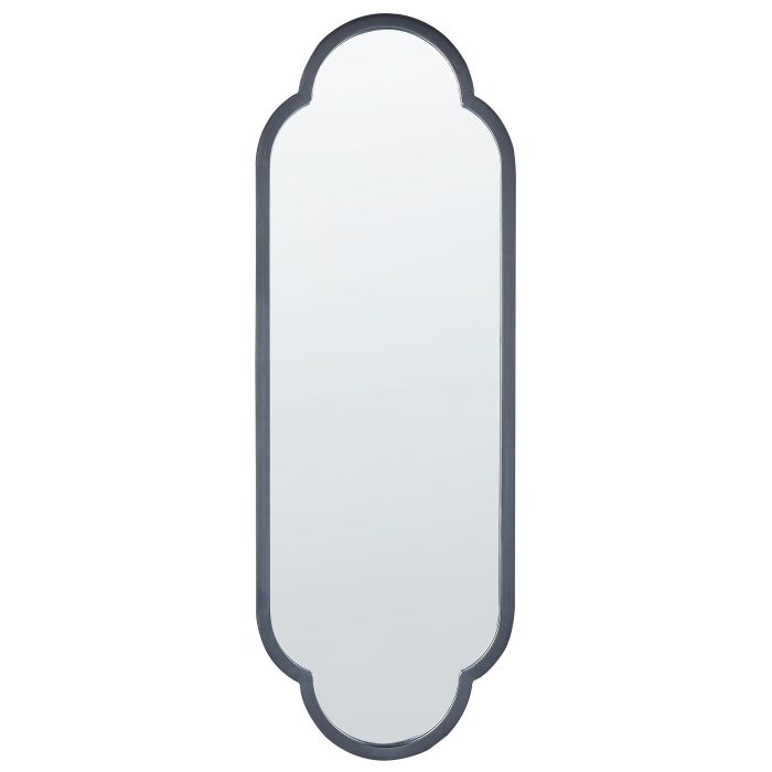 Metal Wall Mirror 36x102cm Black