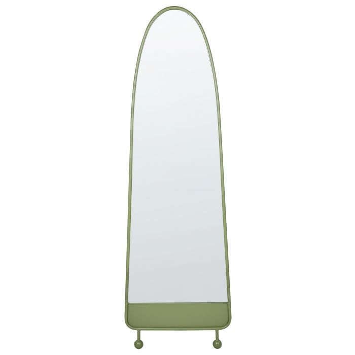 Metal Wall Mirror 45x146cm Green
