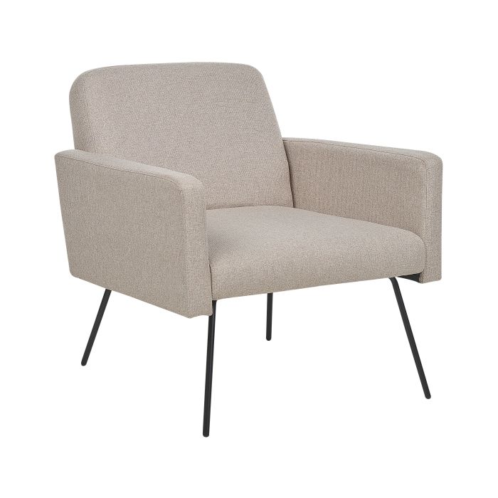 Fabric Armchair Beige NARKEN