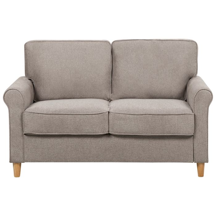 2 Seater Fabric Sofa Light Brown RONNEBY