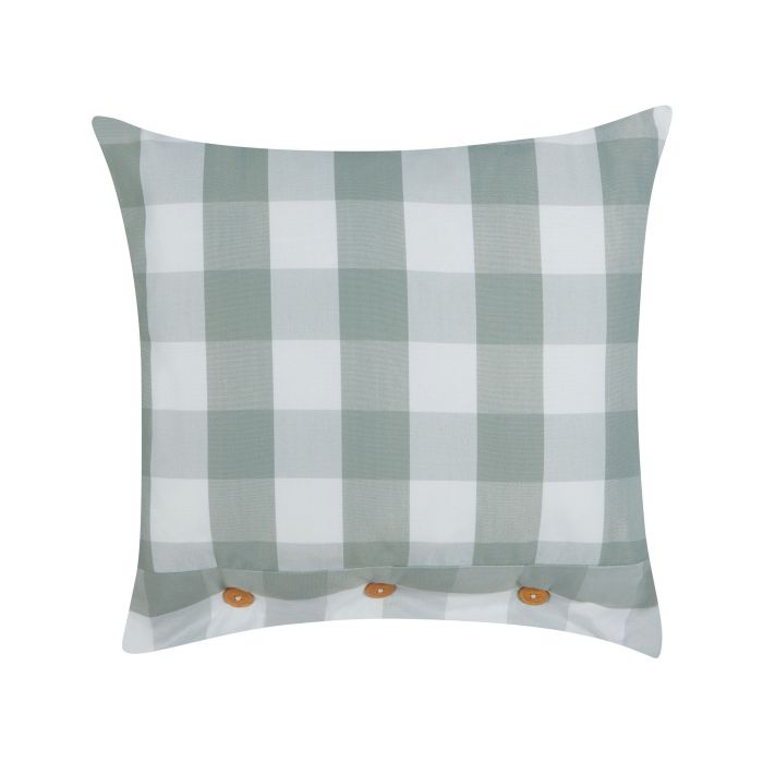 Cushion Checked 45x45cm Mint Green