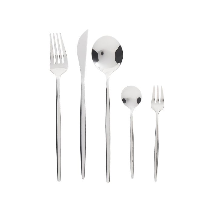 30 Piece Cutlery Set Silver RIGATONI