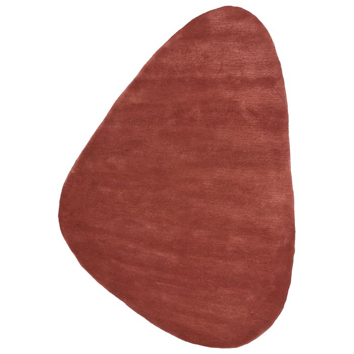 Viscose Area Rug 160x230cm Dark Red