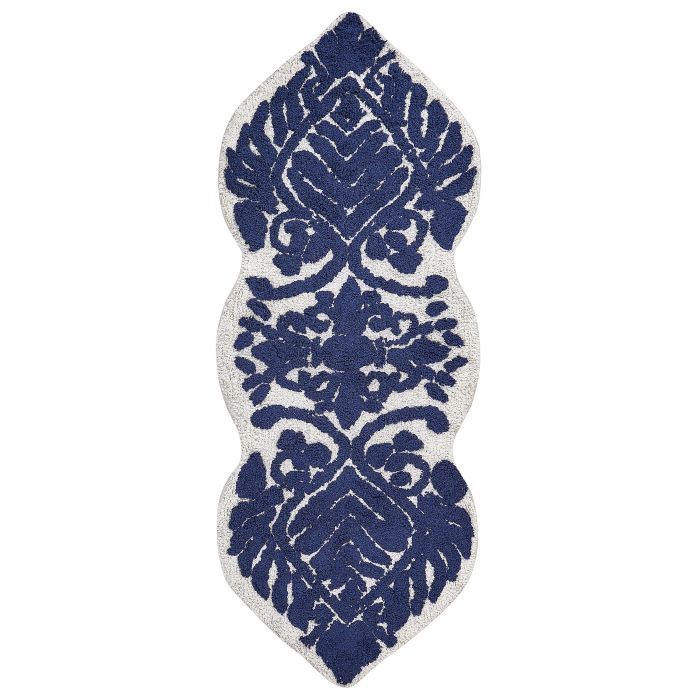 Cotton Bath Mat 150x60cm Blue