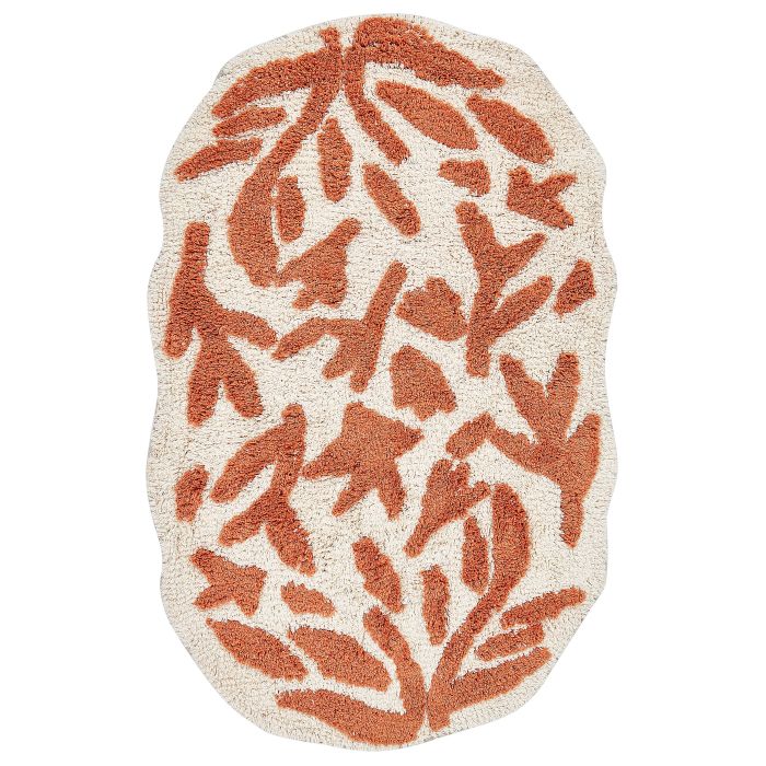 Cotton Bath Mat 60x90cm Orange