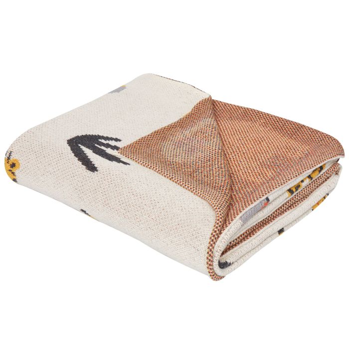 Cotton Kids Blanket Animal Motif 130 x 170 cm Multicolour SAMEO