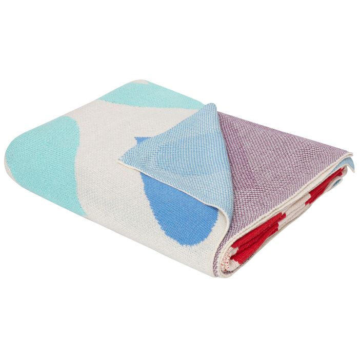 Cotton Kids Blanket Hearts Motif 130 x 170 cm Multicolour KOHAT