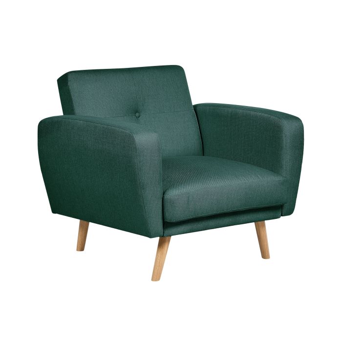 Fabric Armchair Green FLORLI
