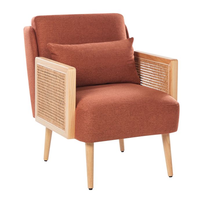 Fabric Armchair Orange ORUM