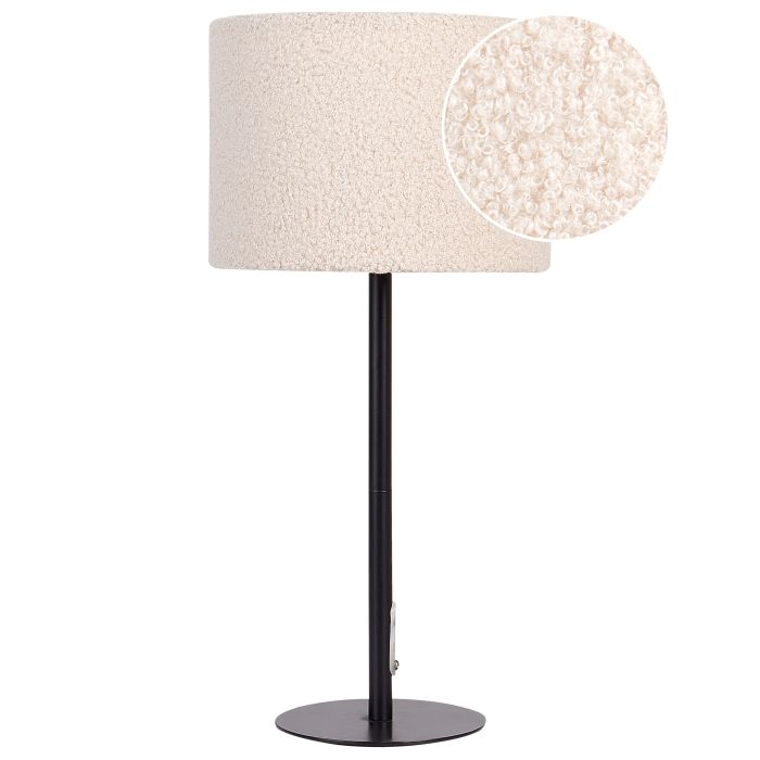 Boucle Table Lamp Beige VINAZCO