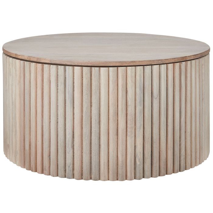 Storage Mango Wood Coffee Table Light KIRKWOOD
