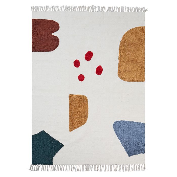 Cotton Area Rug 140x200cm Multicolour