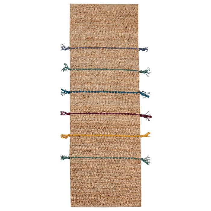 Jute Runner Rug 70x200cm Beige