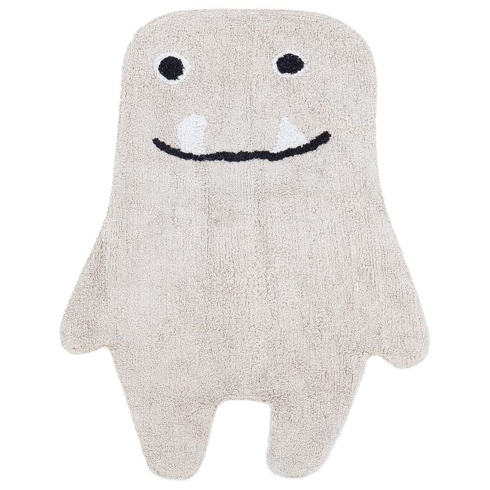 Cotton Kids Rug Monster 70x100cm Beige