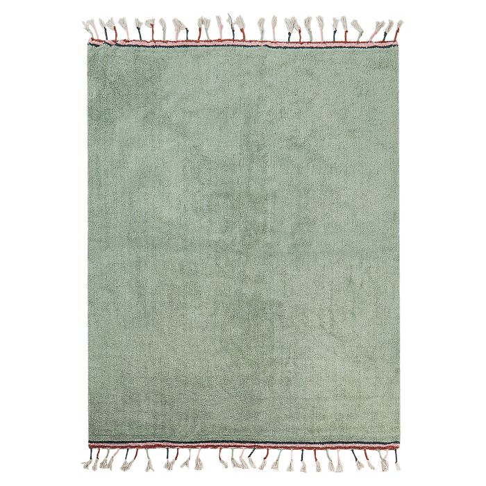 Cotton Area Rug 140x200cm Green
