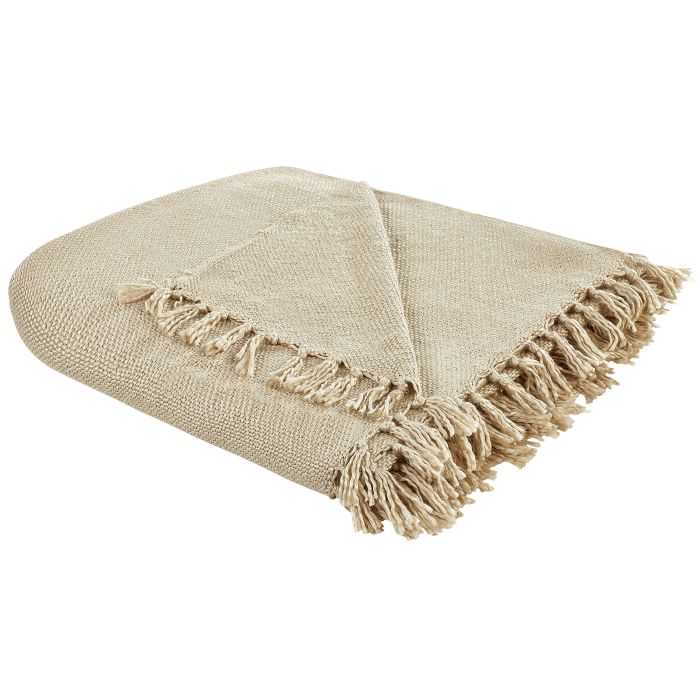 Blanket 240 x 220 cm Beige CHAOHANI