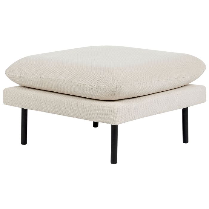 Fabric Ottoman Light Beige VINTERBRO