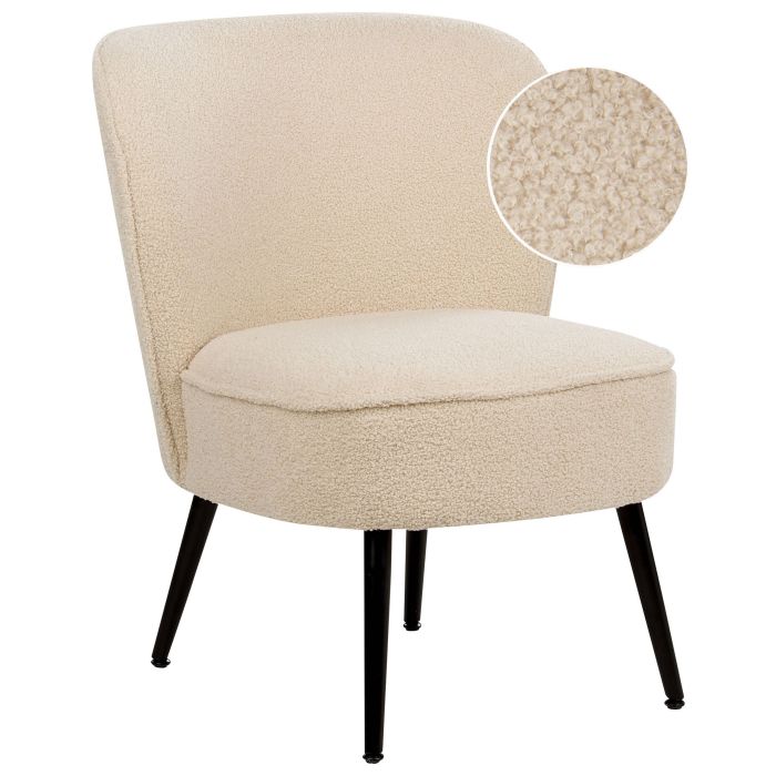 Boucle Armchair Light Beige VOSS