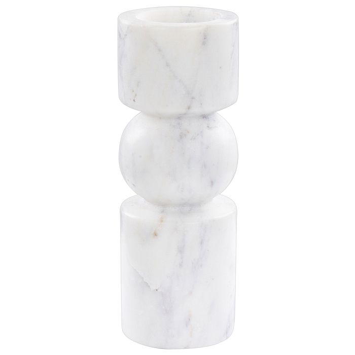 Marble Candlestick White