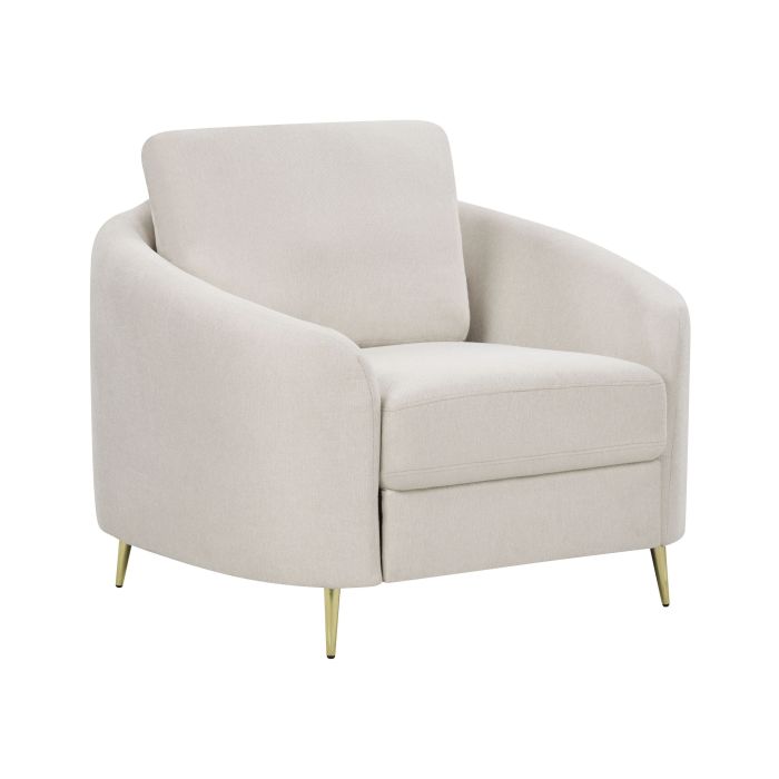 Fabric Armchair Light Beige TROSA