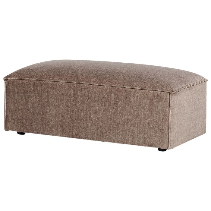 Fabric Ottoman Brown HELLNAR