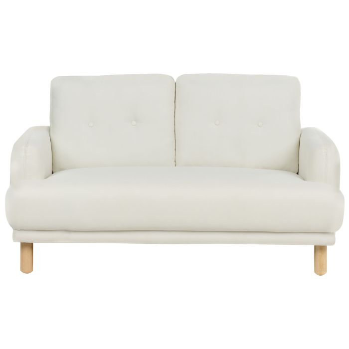 2 Seater Fabric Sofa Off-White TUVE