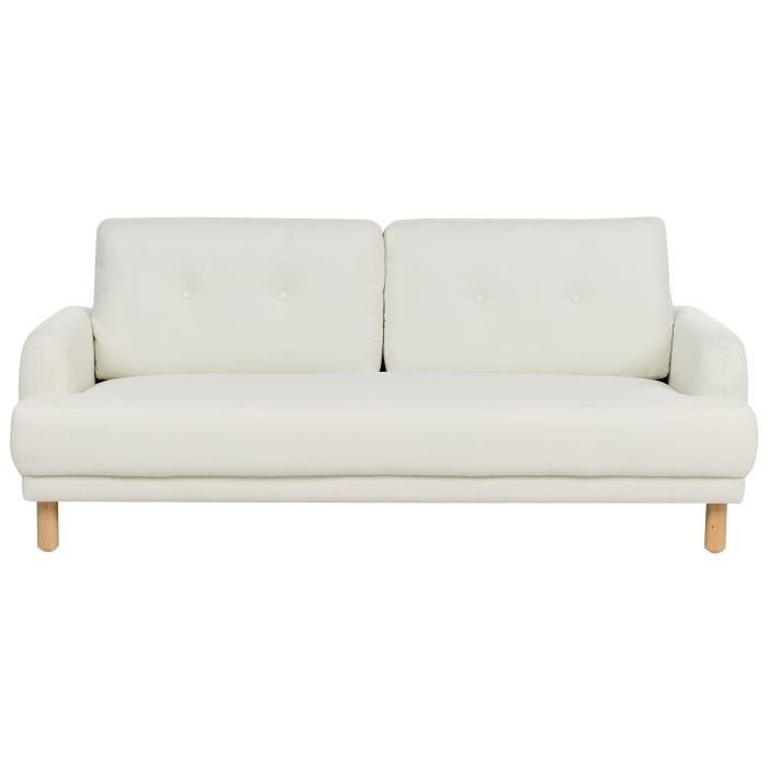 3 Seater Fabric Sofa Off-White TUVE