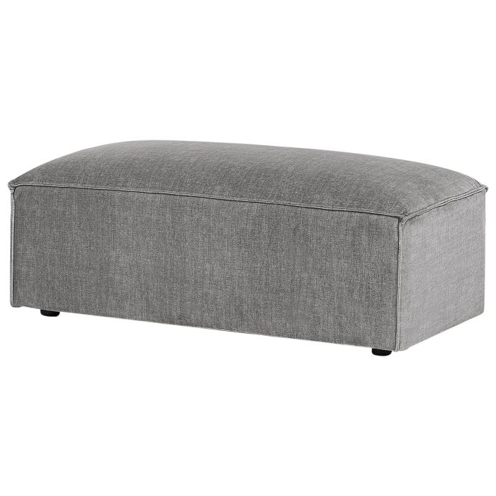 Fabric Ottoman Grey HELLNAR