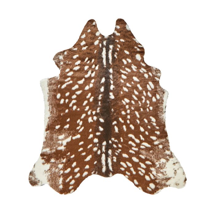 Faux Fur Area Rug 130x170cm Brown