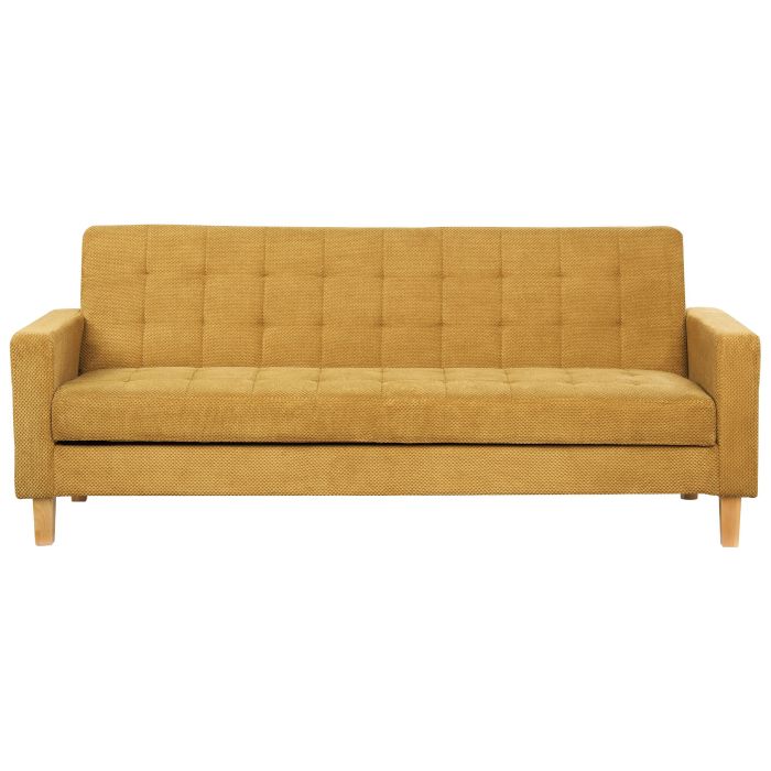 Fabric Sofa Bed Yellow VEHKOO
