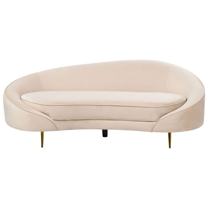 Velvet Sofa Beige SAVAR