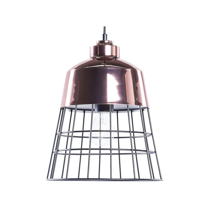 Metal Pendant Lamp Copper and Black MONTE
