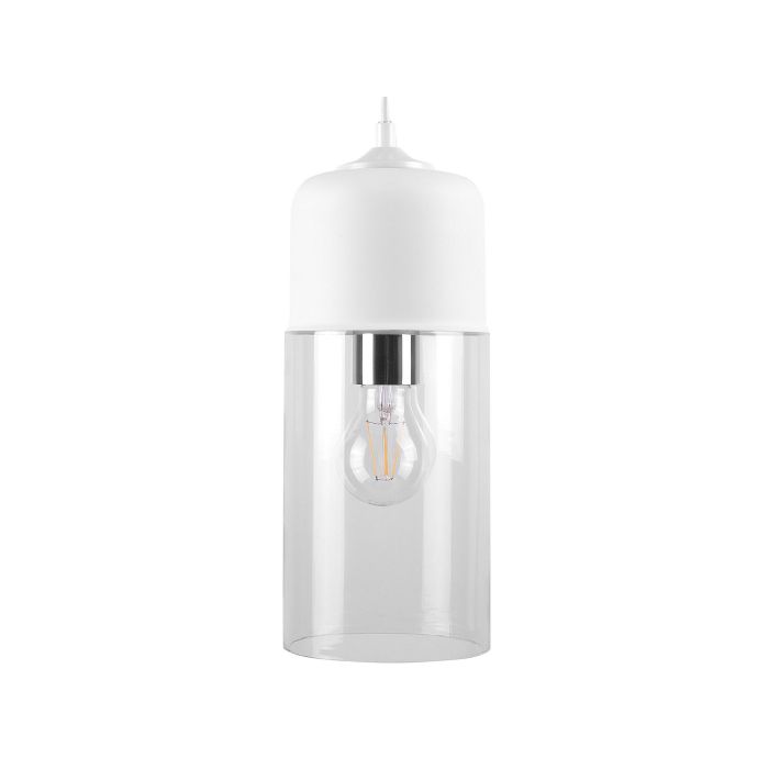 Glass Pendant Lamp White PURUS