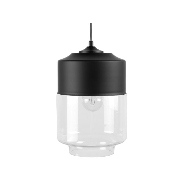 Glass Pendant Lamp Black JURUA