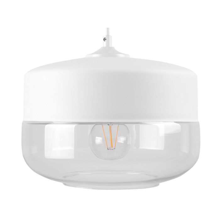 Glass Pendant Lamp White MURRAY
