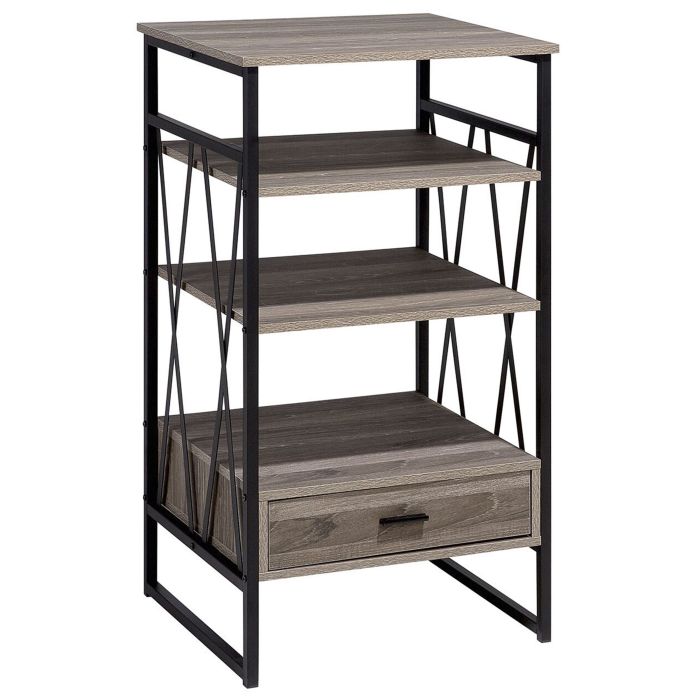3 Tier Bookshelf Taupe KEENE