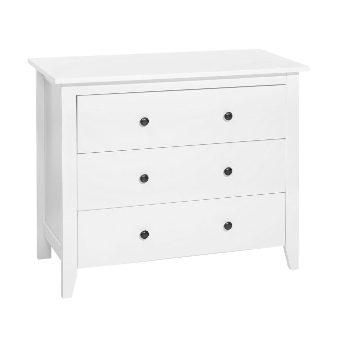 3 Drawer Chest White TORRANCE
