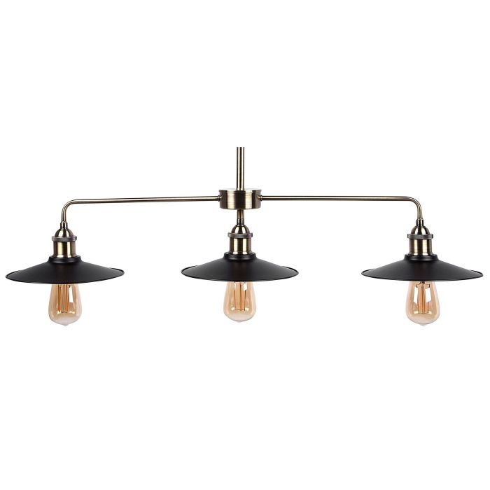3 Light Pendant Lamp Black MONTONE