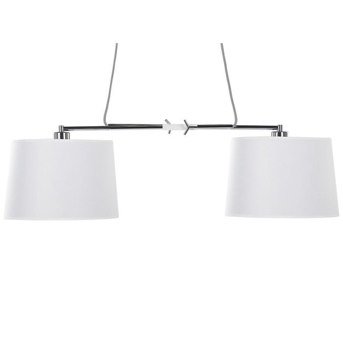 2 Light Pendant Lamp White FUCINO