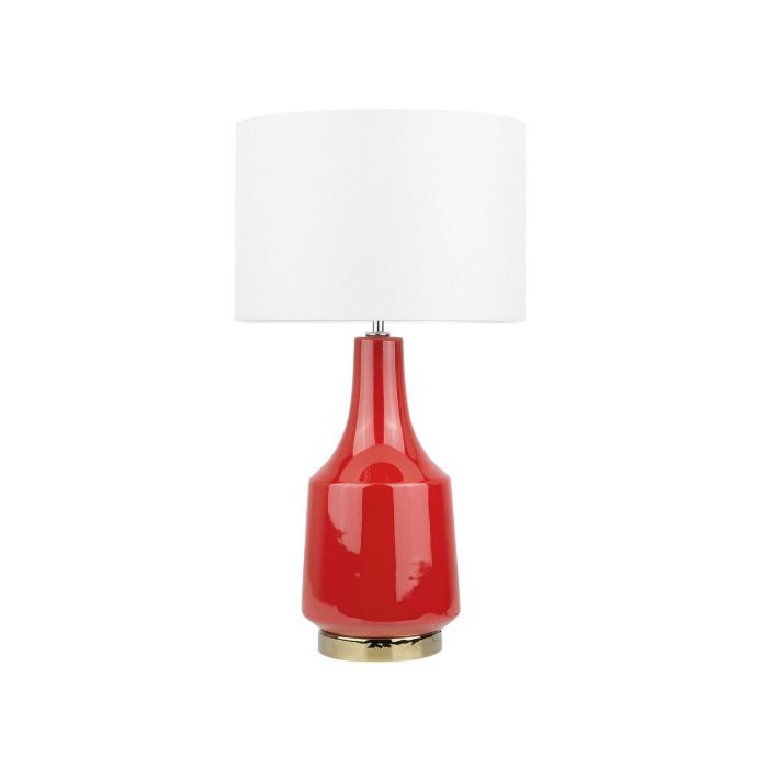 Ceramic Table Lamp Red TRIVERSA