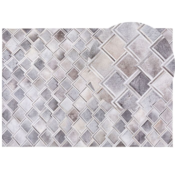 Cowhide Area Rug 160x230cm Grey