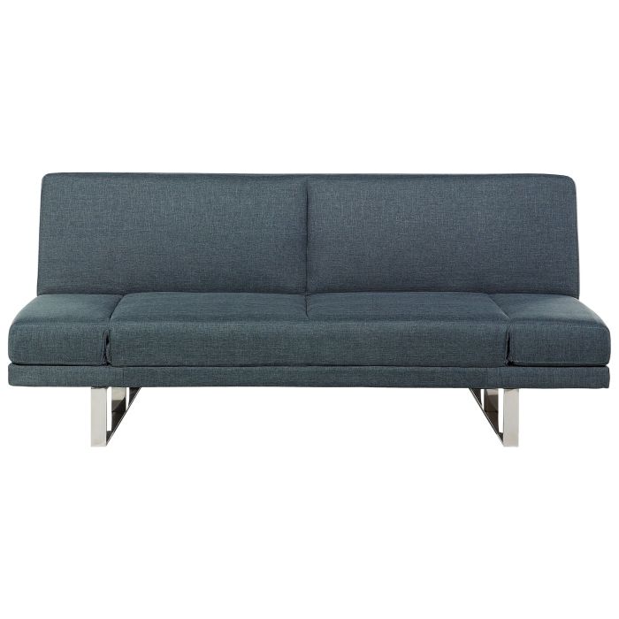 Fabric Sofa Bed Dark Blue YORK