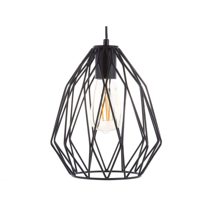 Metal Pendant Lamp Black MAGRA