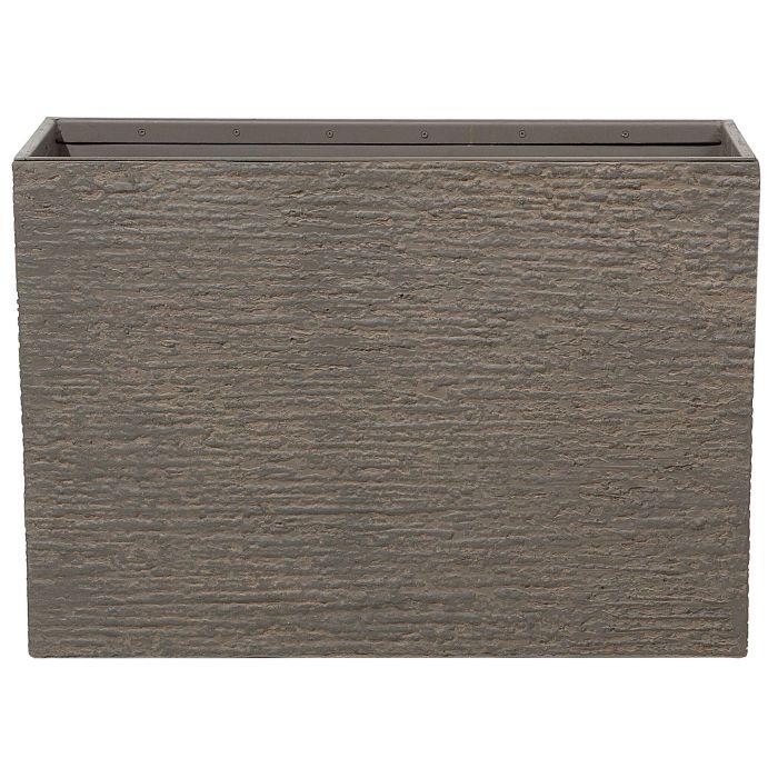 Rectangular Plant Pot 34 x 80 x 56 cm Brown EDESSA