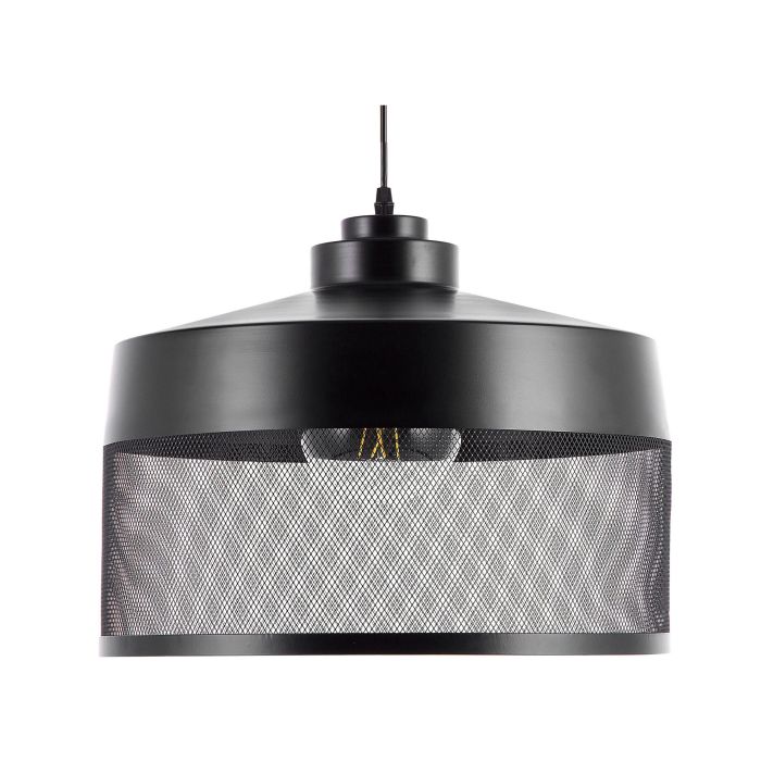 Metal Pendant Lamp Black CARDENER