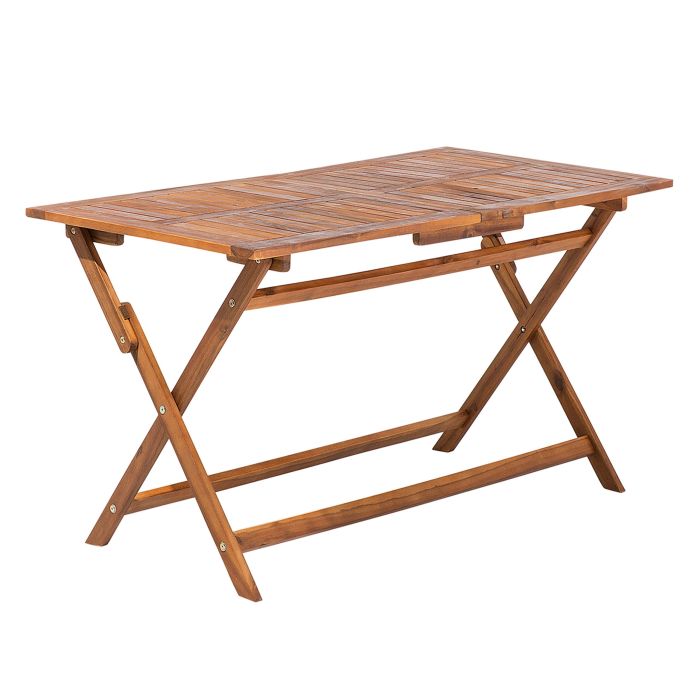 Folding Garden Table Acacia Wood 140 x 75 cm CENTO